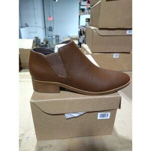 Naturalizer SOUL Women's Respect Casual Bootie Ankle Boot Cinnamon Brown 6 M
